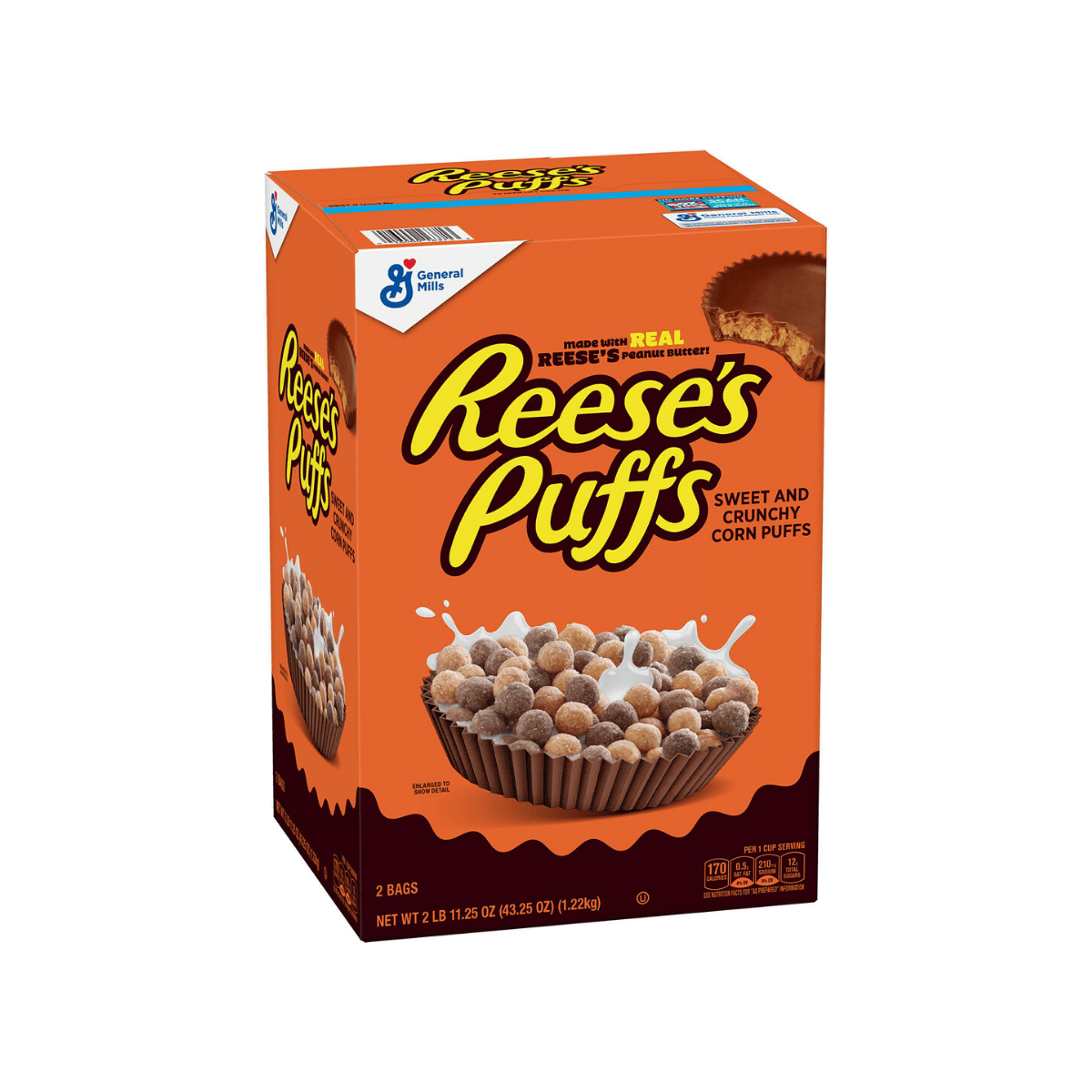 Telman Reese's Puffs Cereal Peanut Butter Chocolate